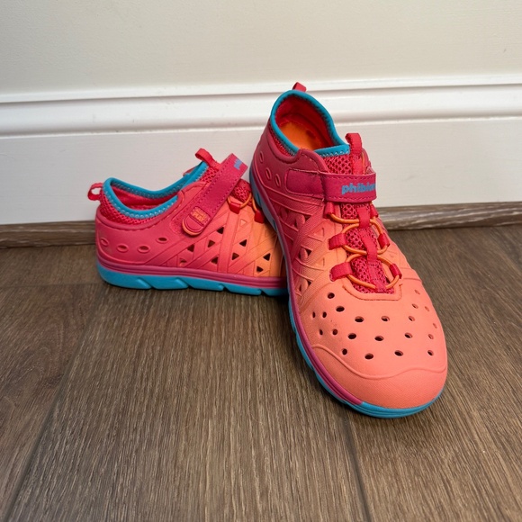 Stride Rite Made 2 Play Phibian Water Shoes, Velcro Closure Sz 4 Ombre EUC - Picture 1 of 12